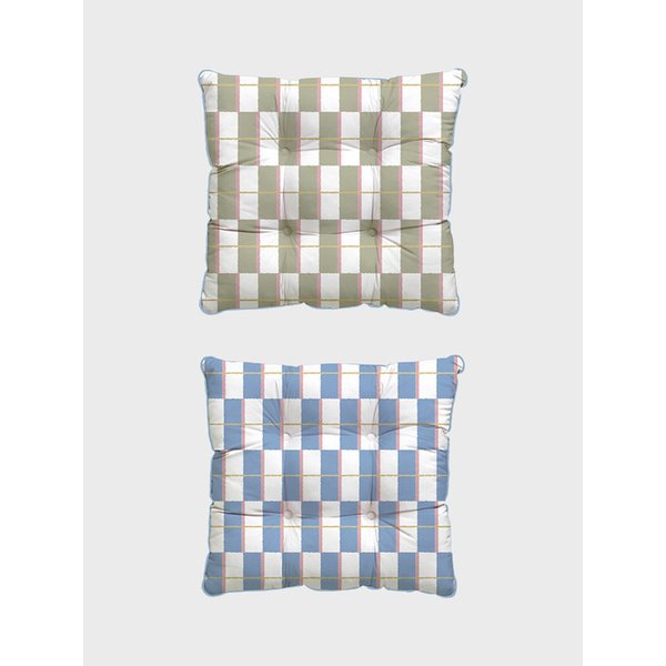 포레스트체크 먼지없는 알러지케어 쿠션 방석 스트랩 푹신한 양면 등받이 반려동물 2size