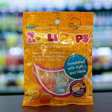 신세계 농산 유기농산 졸리팝 무설탕 오렌지 막대사탕 40g 1개