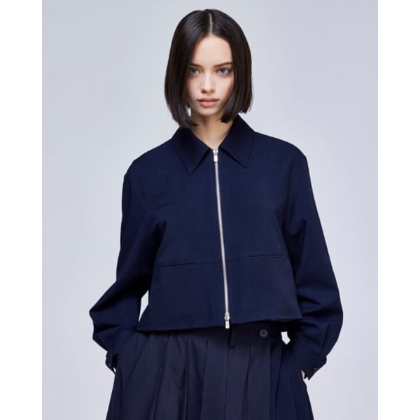 [파주점] [송지오우먼]레이어드 플레어 점퍼 네이비 WH3JP304NY