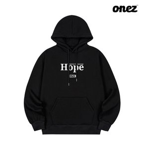 원즈 OZ 기모 후드티  HOPE (OZ183) 블랙