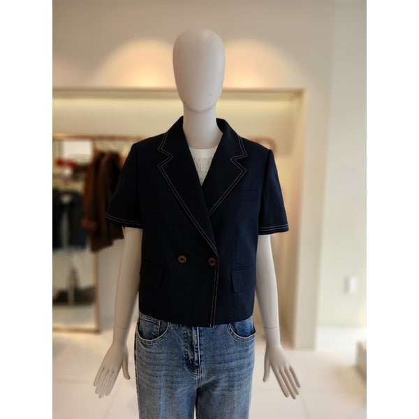 [여주점] 씨씨콜렉트 크롭스티치더블자켓 E262msf130