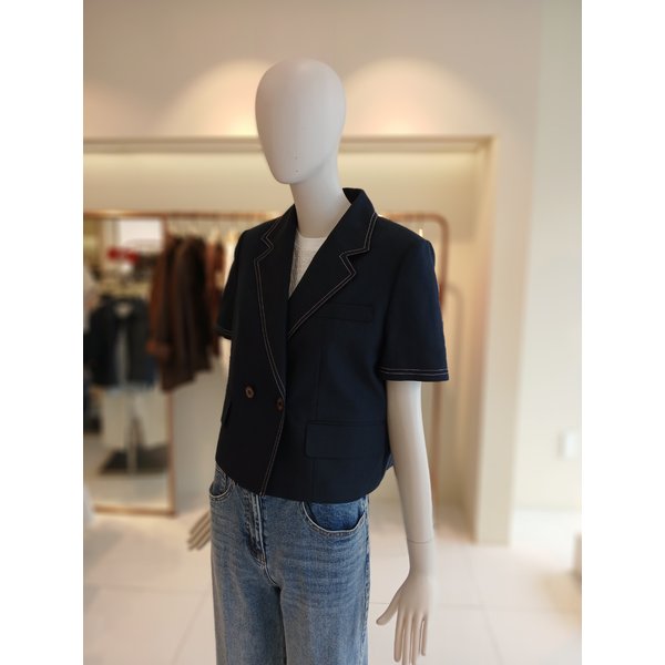 [여주점] 씨씨콜렉트 크롭스티치더블자켓 E262msf130