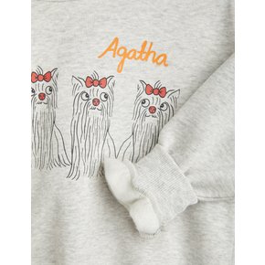 [미니로디니 by Magic Edition]Agatha dogs sp sweatshirt연그레이(2472011494)