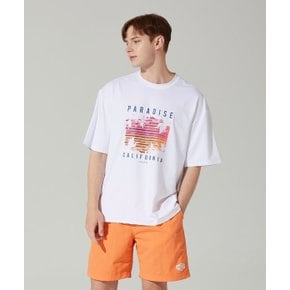 남여공용 빅 웨이브 오버핏 숏슬리브 래쉬가드 화이트 BA02020195WT