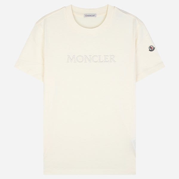 [시흥점] [몽클레어]6S 8C00021 89AUO 037 여성 로고 반팔 티셔츠 화이트