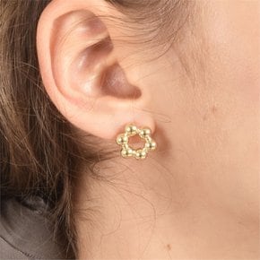 [4/3 예약배송][하스] Round flower earrings_HB017