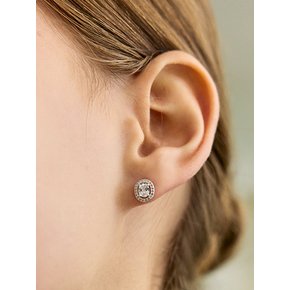 [진주귀걸이 2종 증정] Oval clear setting earring