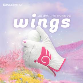 엔젤 윙 스킨핏 반양피 남여공용  왼손착용 골프장갑 1장