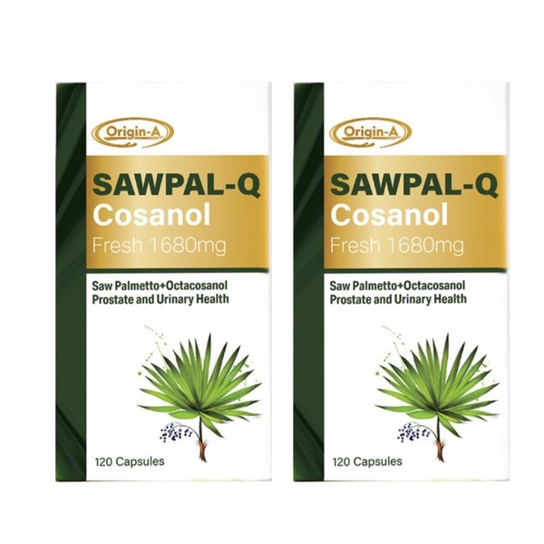 오리진에이 쏘팔메토 옥타코사놀 SawPal-Q Cosanol Fresh 1680mg 120정 2개