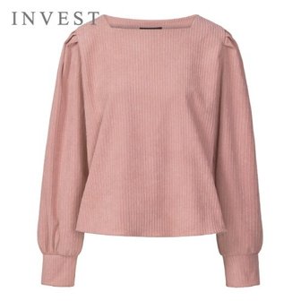신세계라이브쇼핑 [인베스트] 스퀘어 넥 퍼프 소매 코듀로이 블라우스_IN5W1BL5080