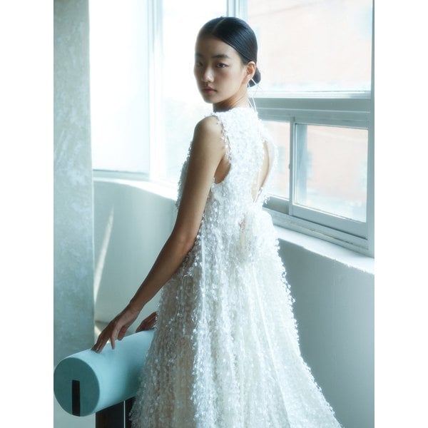 [유니 Pick] Bridal Snow Flower  Dress_white