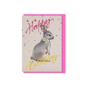 바보사랑 035-SG-0008 토끼의 생일축하 카드