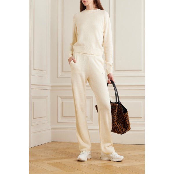 크롭 자수 캐시미어 울 블렌드 스웨터 46376663162977233