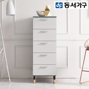 한스 400 5단 서랍장 틈새 수납장 DF917319