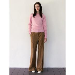 Wool Blended Bootcut Long Pants  Light Brown (WE3921T63B)