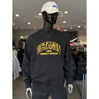 UFC SPORT [여주점] UFC 옥타곤 릴렉스핏 맨투맨 블랙 U2SWV3301BK