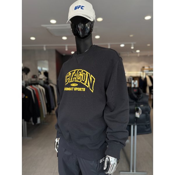 [여주점] UFC 옥타곤 릴렉스핏 맨투맨 블랙 U2SWV3301BK