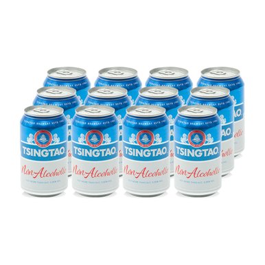 맥주맛 비알콜 음료 / 칭따오 논알콜 캔(330ml Ⅹ 12캔)