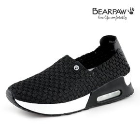 베어파우( BEARPAW ) CRYSTAL WOVEN 여성 슬립온 블랙  K0128143PA-W