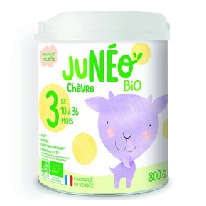 프랑스 Juneo 주네오 3단계 산양유 고트밀크 베이비 포뮬라 유아 분유 800g 10~36개월