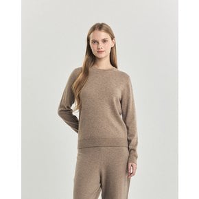 [24FW][HSSW-4DC02] 헤지스레이디스 [PURE CASHMERE] h로고 캐시미어100 라운드넥 긴팔니트