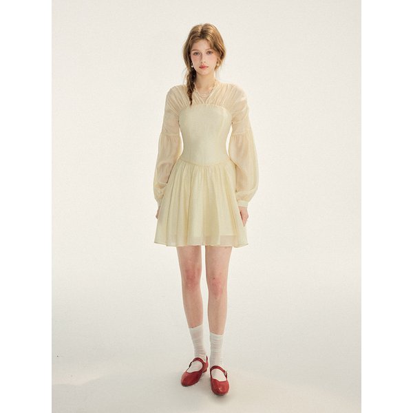 루에르 셔링 미니원피스