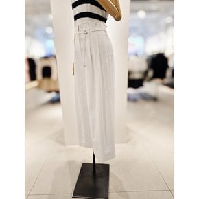 [파주점] 린넨 벨티드 투턱 와이드 팬츠 CR6A0SL071