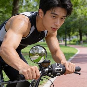 자전거 백미러 후방 시야 확보 거울 라이딩 용품 안전 주행 확인