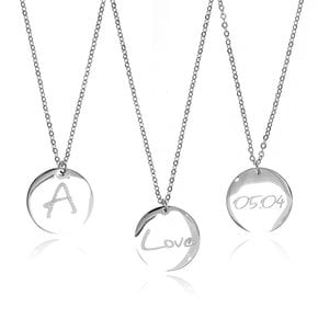 [각인롱목걸이]Lettering Coin Long Necklace