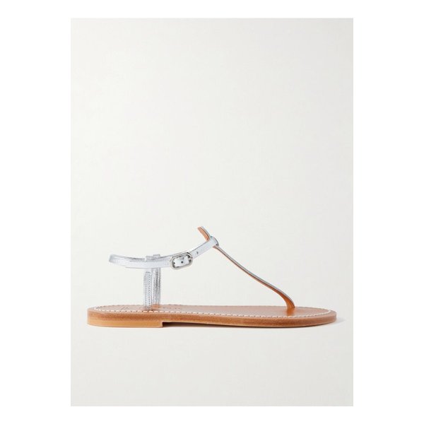 피콘 메탈릭 가죽 샌들 실버 46376663162859894
