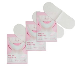 팩미인 하이드로겔 브이 마스크팩 3pcs