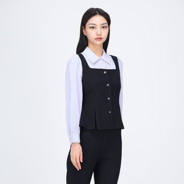 케네스레이디 크리온 레이어드 블라우스 EVBLPB8900