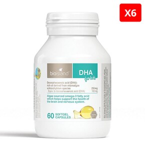 바이오아일랜드 키즈 DHA 60캡슐 X6개 어린이영양제