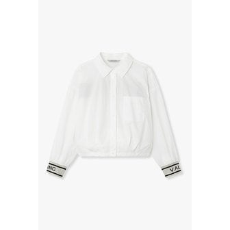 VOV 니트 자카드 디테일 스트링 블라우스 7126160800101