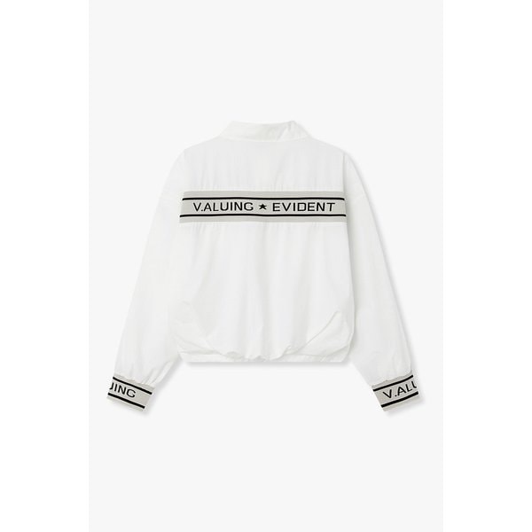 니트 자카드 디테일 스트링 블라우스 7126160800101