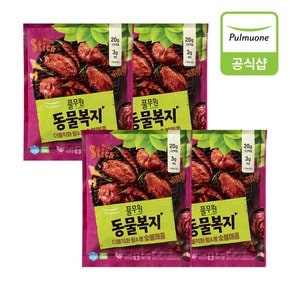 동물복지 더블직화 윙&봉숯불매콤 300g 4개