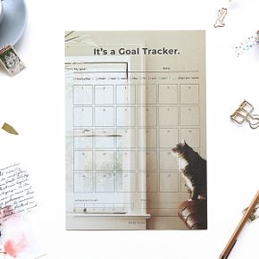 [페이퍼리안]Goal tracker - 30 days A4