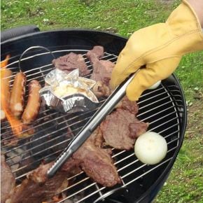 스파크 캠핑 장갑 아웃도어 용접 뜨거운 열기에 강한 가죽 장갑