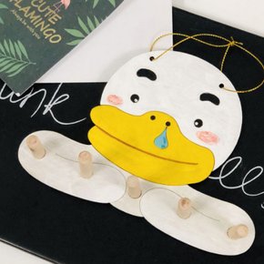 나무 오리 캐릭터 자동차 키걸이 만들기diy