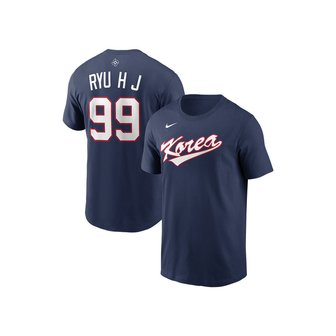 파나틱스 나이키 MLB WBC 대한민국 국가대표 류현진 N&N 티셔츠