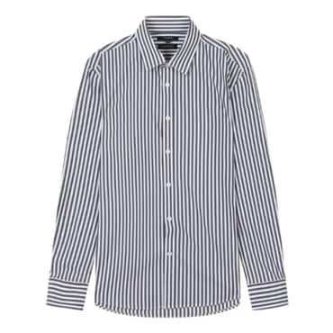 파렌하이트 [24S/S] [FAHREN] 스트라이프 셔츠 (FIBAA5307-BK)