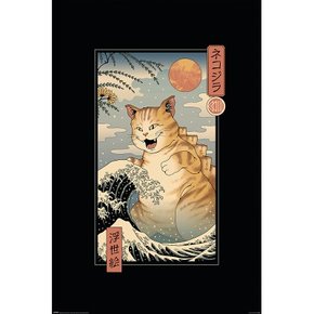 PP34801 Vincent Trinidad - Catzilla Ukiyoe 포스터