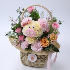 복돼지 핑순이  꽃선물 꽃바구니 어버이날 스승의날 생일선물 프로포즈 꽃배달