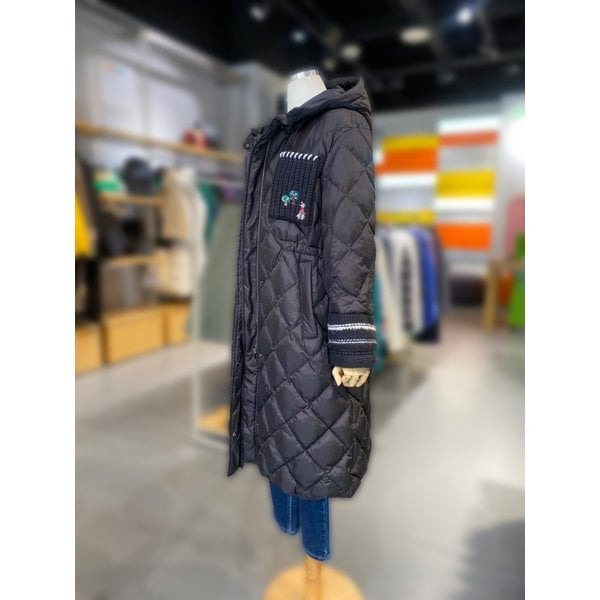 [여주점] 다이아 퀼팅 후드 구스 패딩 점퍼 (BAPDA3561)