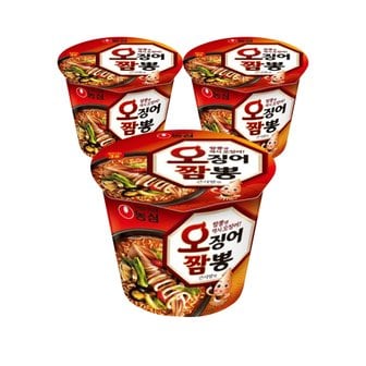 너만아는과자점 농심 오징어짬뽕컵(대) 115g x3개 / 컵라면 큰사발면