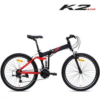 K2BIKE 케이투바이크 젯라이더 26인치 풀서스펜션 MTB 접이식자전거 시마노21단