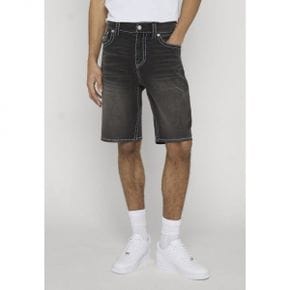 True Religion 트루 종교 바비 플랩 빅 - 데님 반바지 딥 사일런스 블랙 워시 7992287