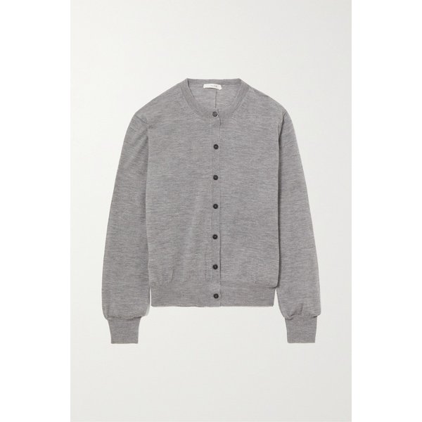 에센셜 배터시 캐시미어 가디건 그레이