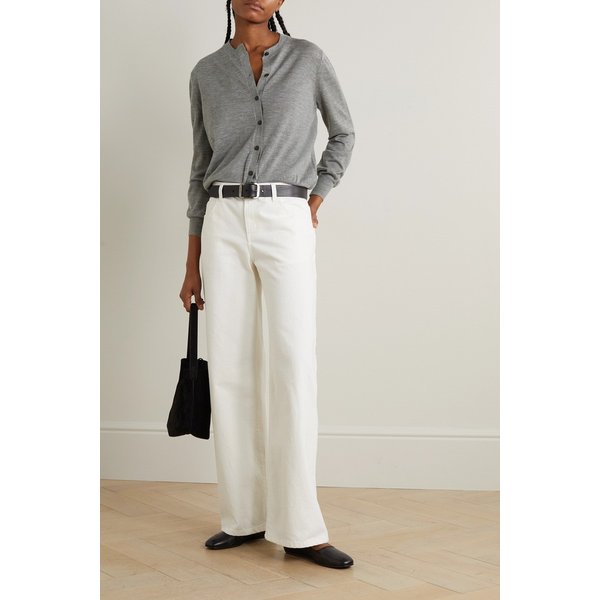 에센셜 배터시 캐시미어 가디건 그레이