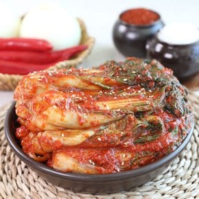 국산 통 얼갈이 김치 제철김치 1kg/팩